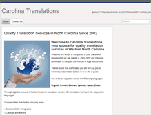 Tablet Screenshot of carolinatranslations.com